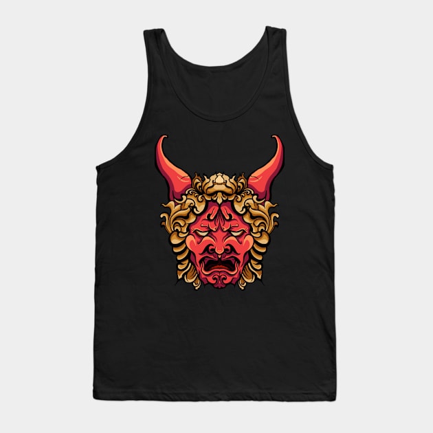 Red Head Demon Tank Top by Kakinaga